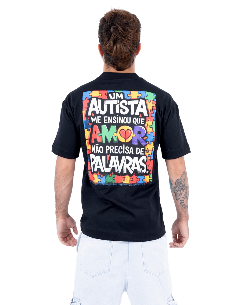 Camiseta Oversized Ethan – Amor Não Precisa de Palavras