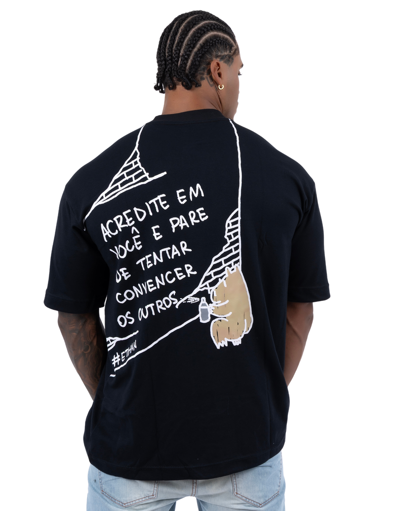 Camiseta Oversized Ethan – Acredite em Você